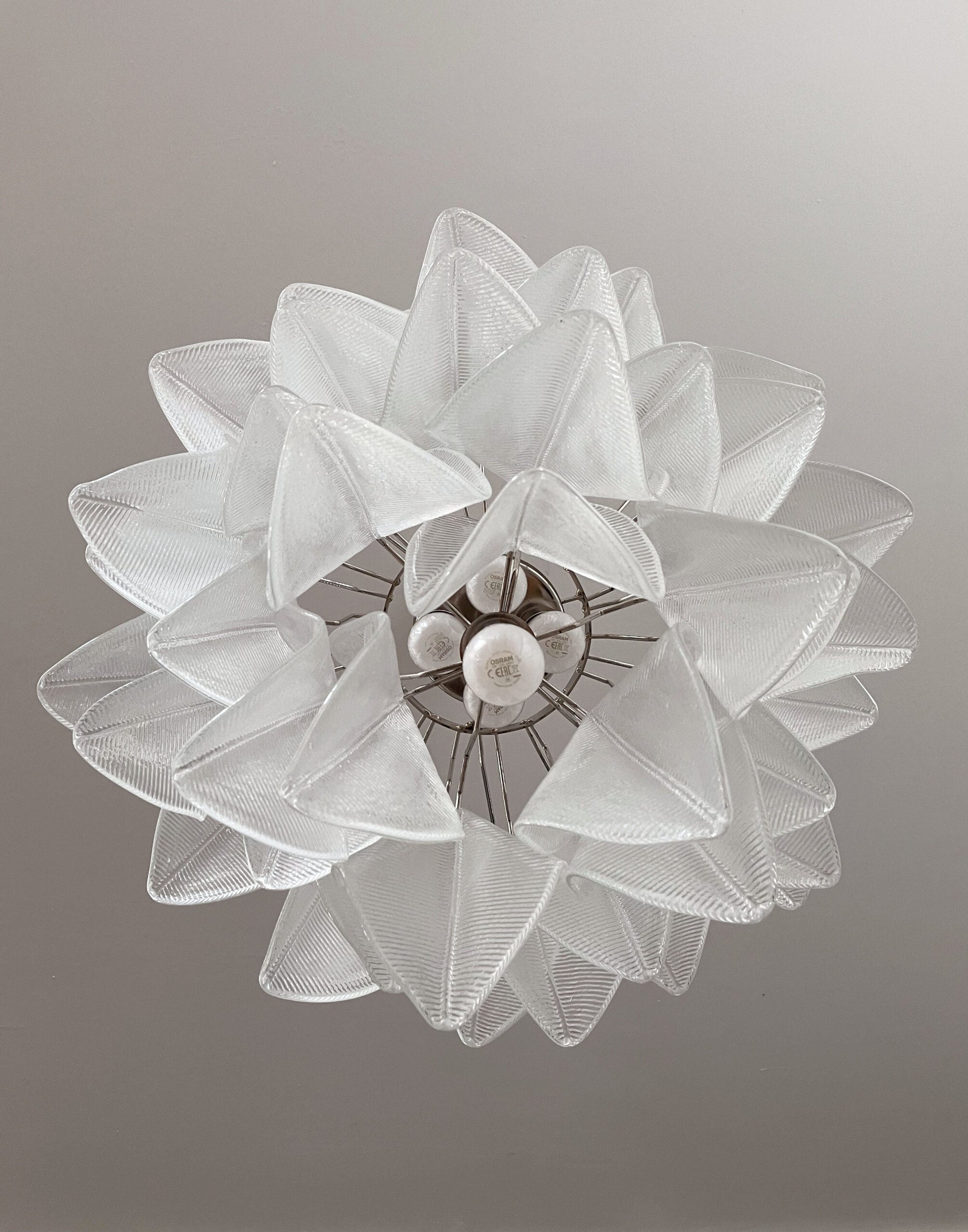 Murano Lysekrone | 41 Klare Rondiniglass