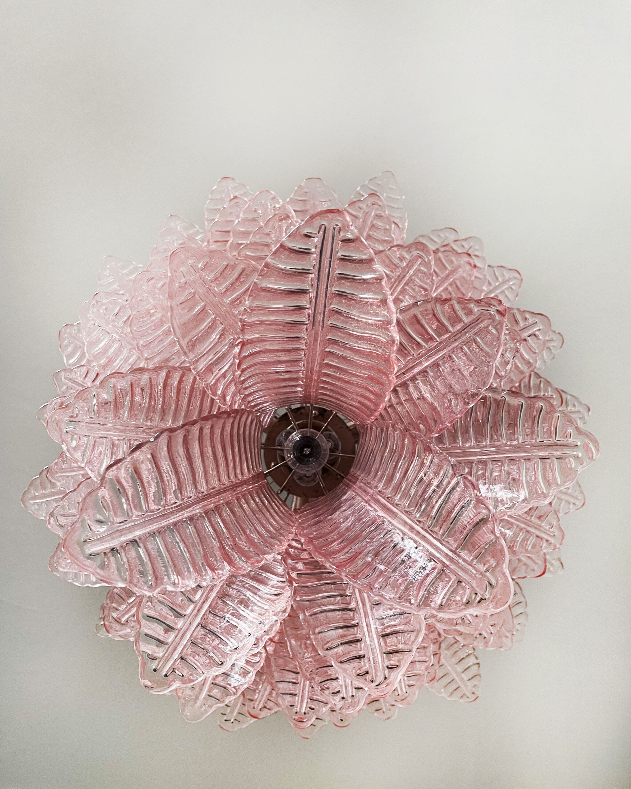 Murano Lysekrone | 75 Rosa Felciglass