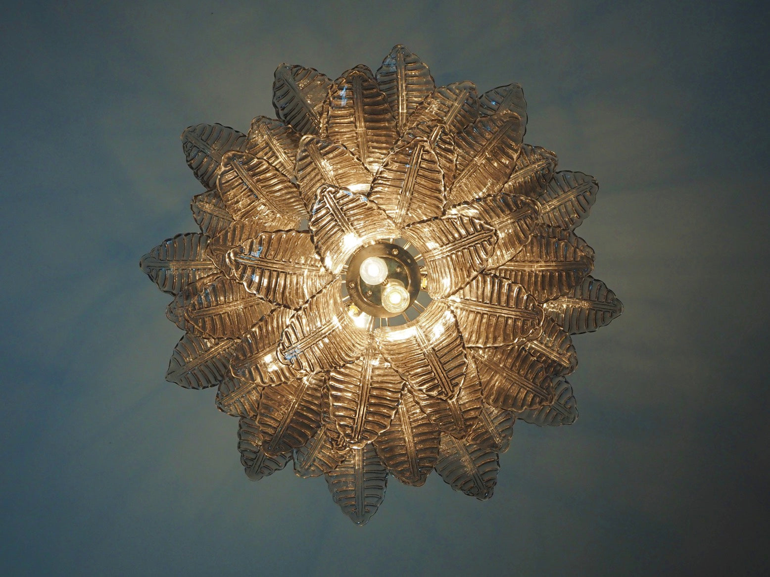 Murano Lysekrone – 48 Røykfargede Felciglass – detalj 9 – Murano Classics