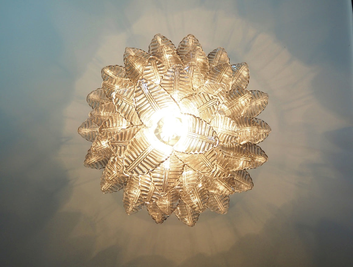 Murano Lysekrone | 52 Røykfargede Felciglass