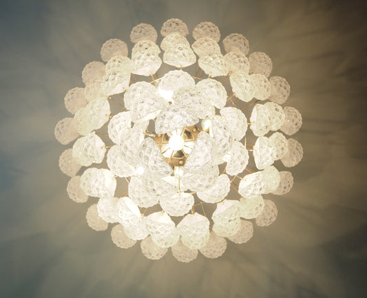 Murano Lysekrone | 85 Klare Dråpeglass