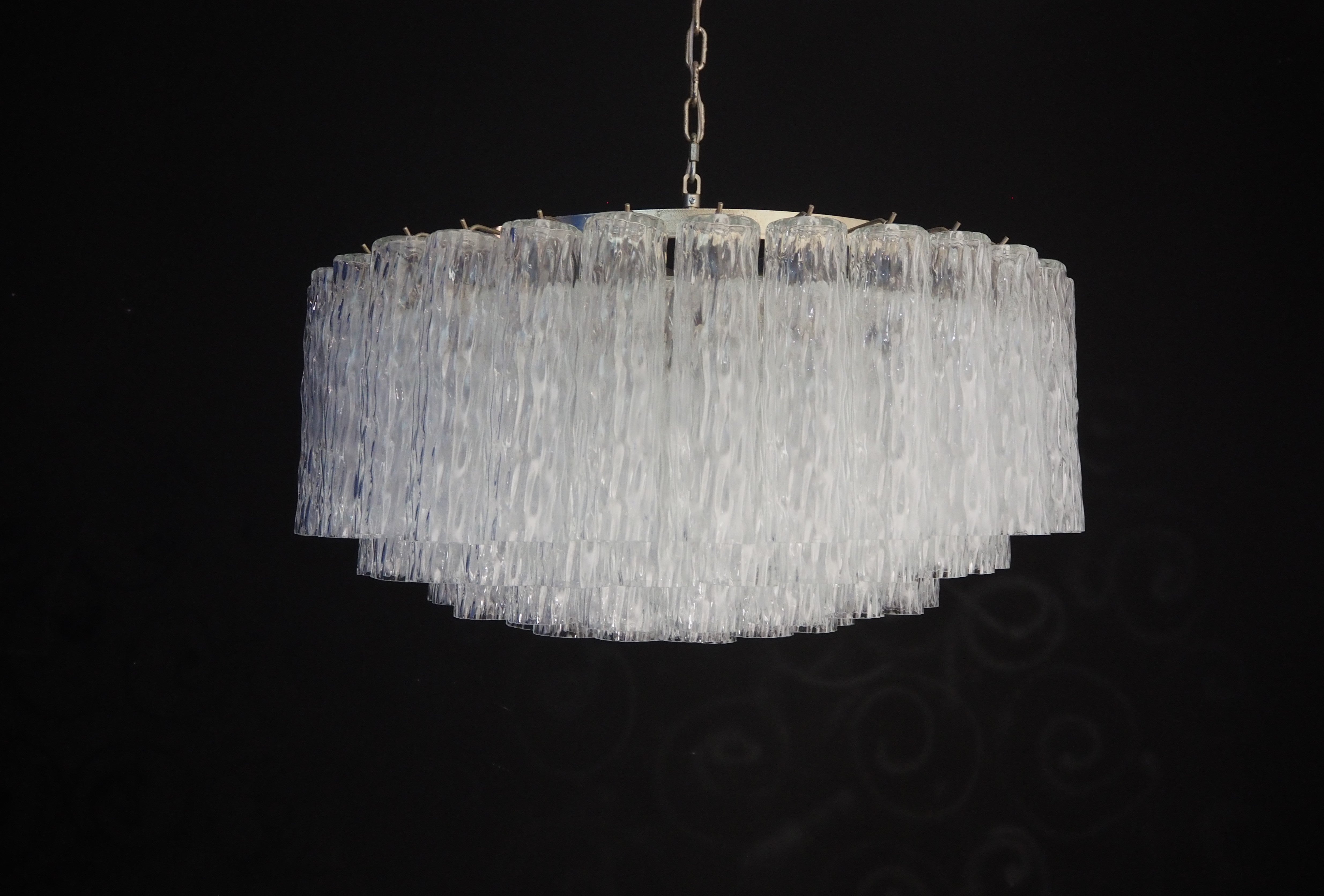 Murano Lysekrone – 101 Klare Glassrør – detalj 3 – Murano Classics