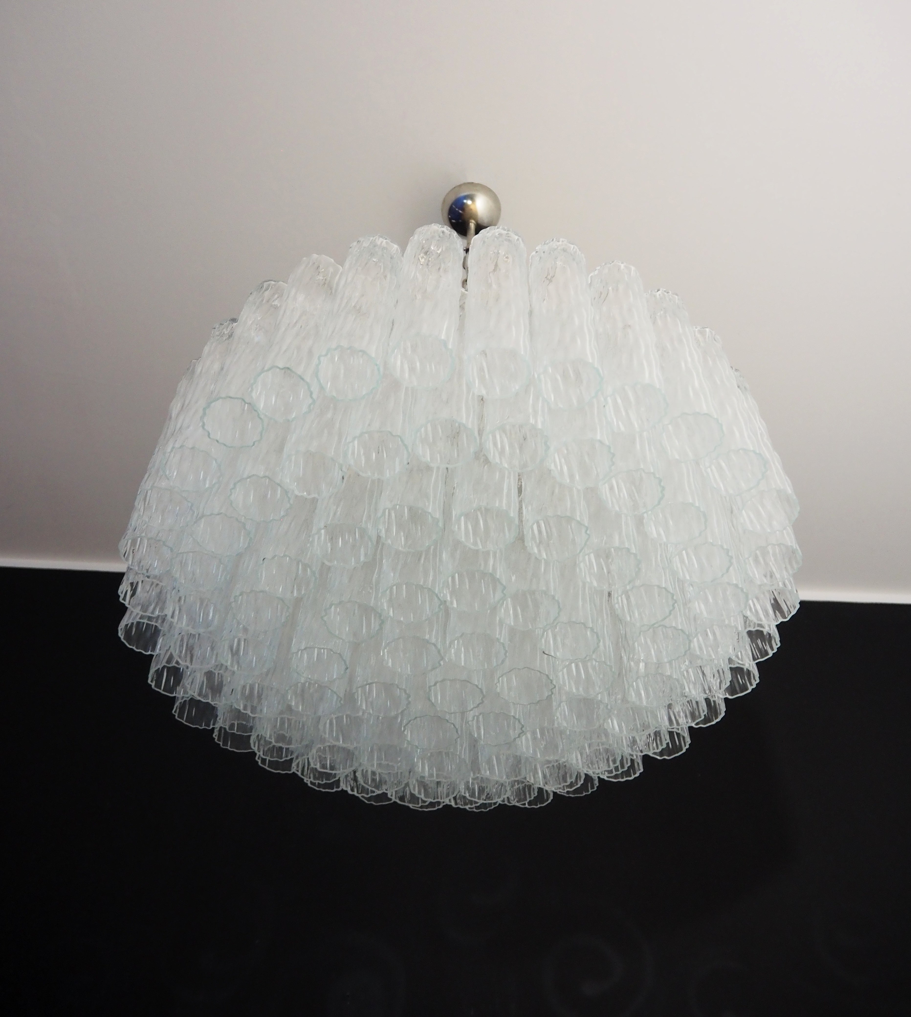 Murano Lysekrone – 101 Klare Glassrør – detalj 2 – Murano Classics