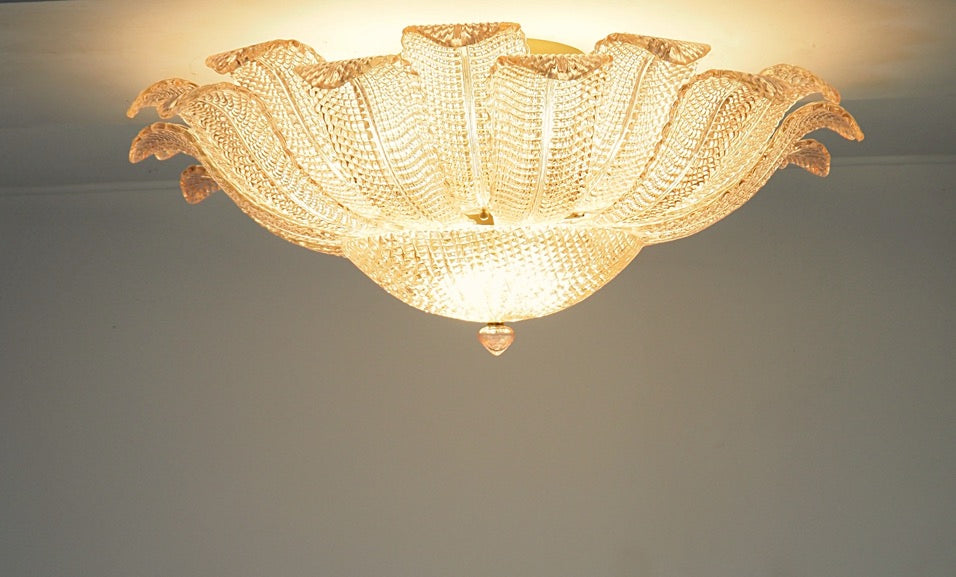 Murano Taklampe – 24 Rosa Barovier – detalj 7 – Murano Classics