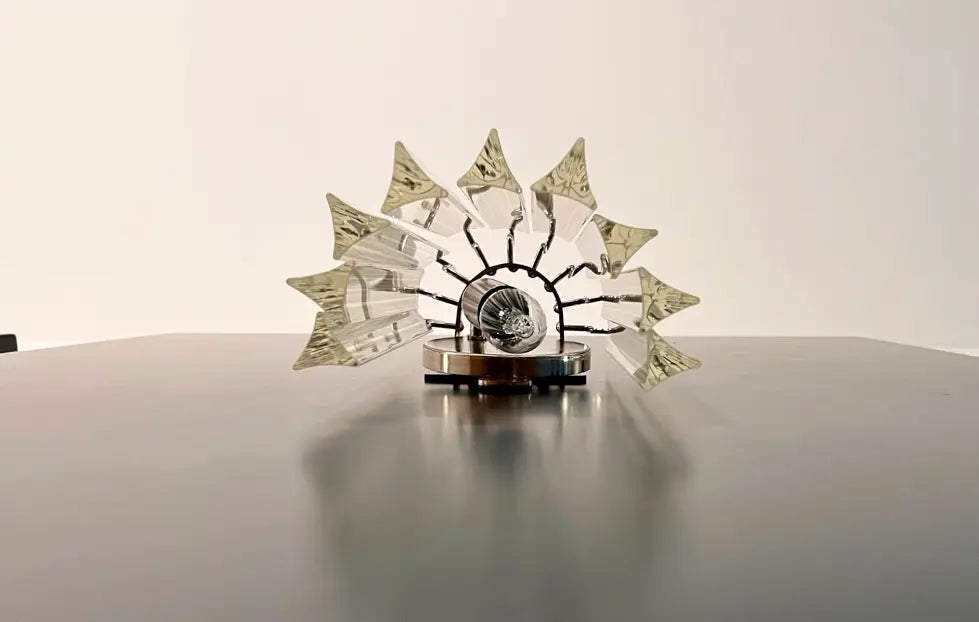 Murano Vegglampe – 9 Klare Glassprismer – 2 stk – detalj 3 – Murano Classics