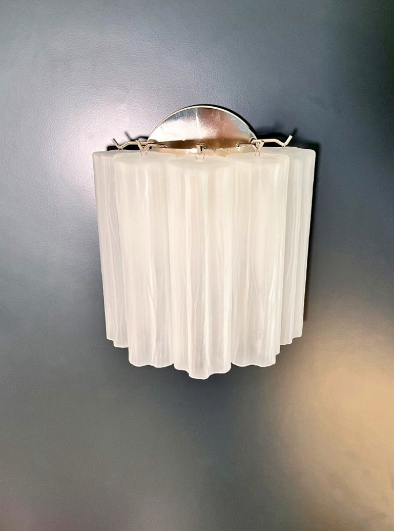 Murano Vegglampe – 5 Matte Glassrør – 2 stk – detalj 7 – Murano Classics