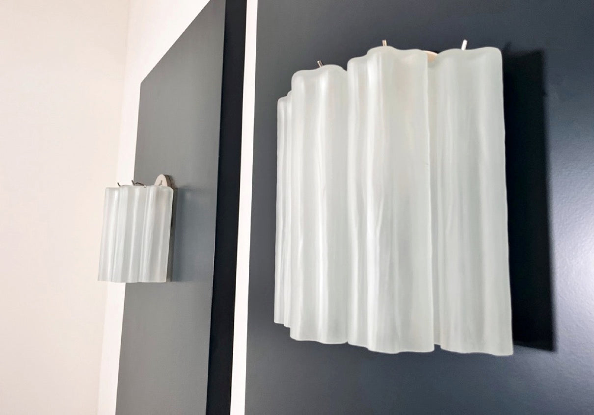 Murano Vegglampe – 5 Matte Glassrør – 2 stk – detalj 11 – Murano Classics