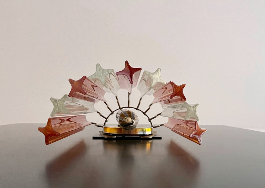 Murano Vegglampe – 9 Klare gul Prismeglass – 2 stk – detalj 7 – Murano Classics