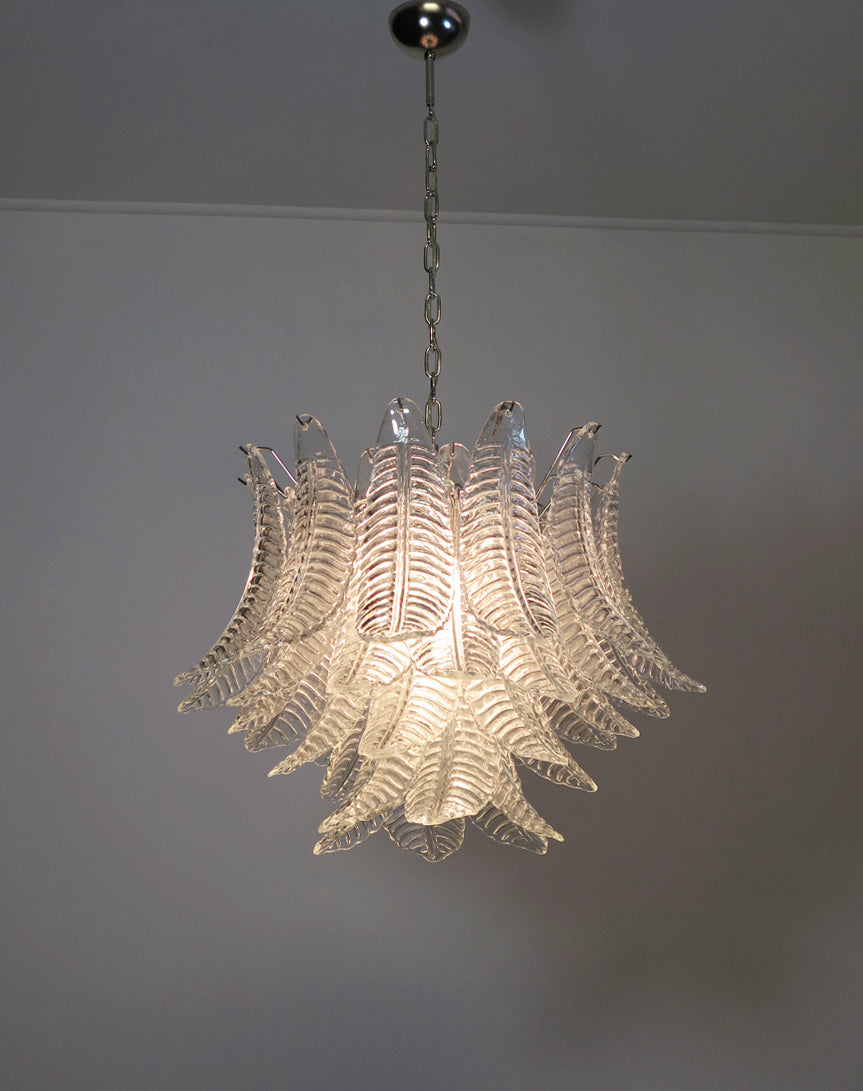 Murano Lysekrone – 36 Klare Felciglass – detalj 10 – Murano Classics