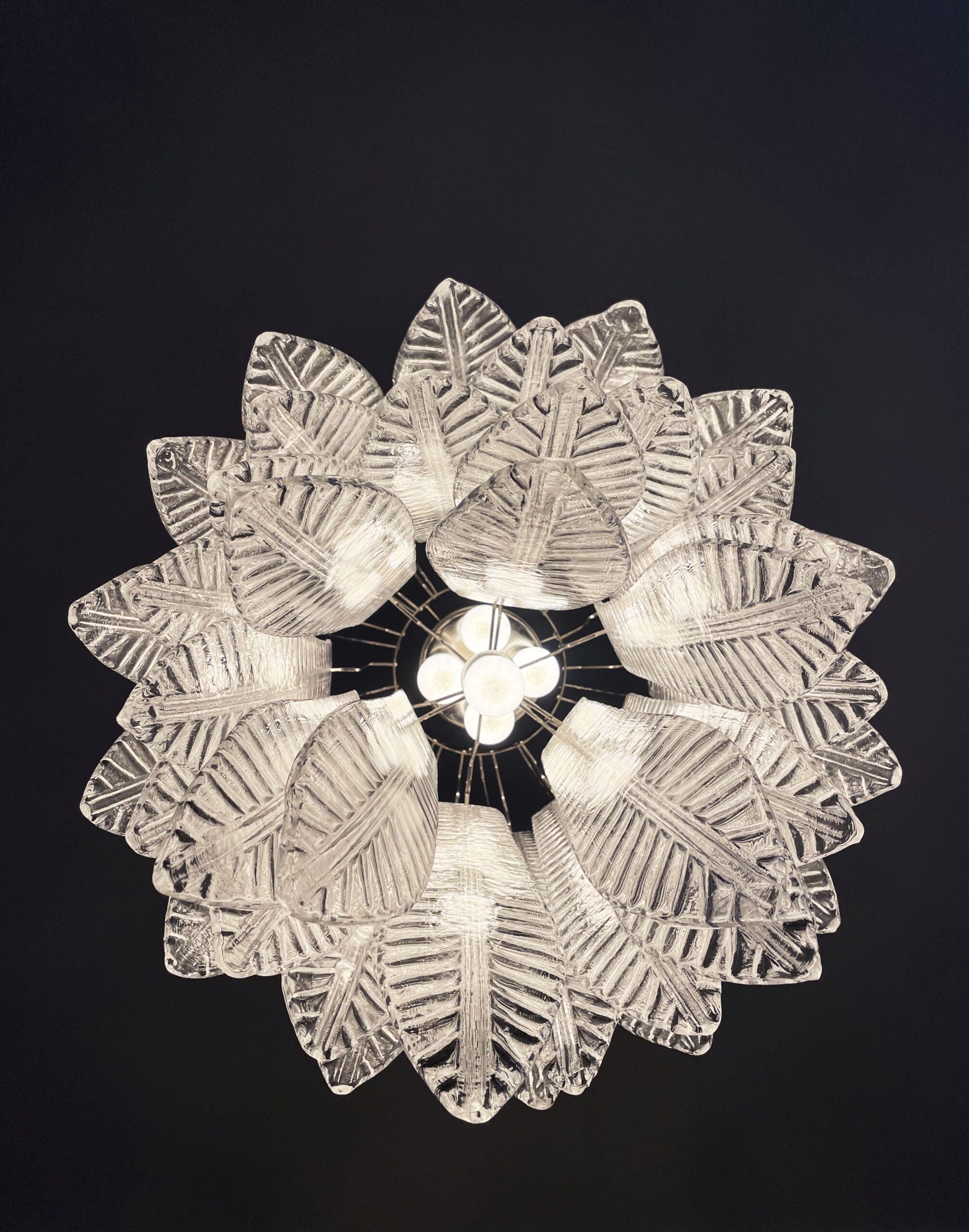 Murano Lysekrone | 41 Klare Felciglass