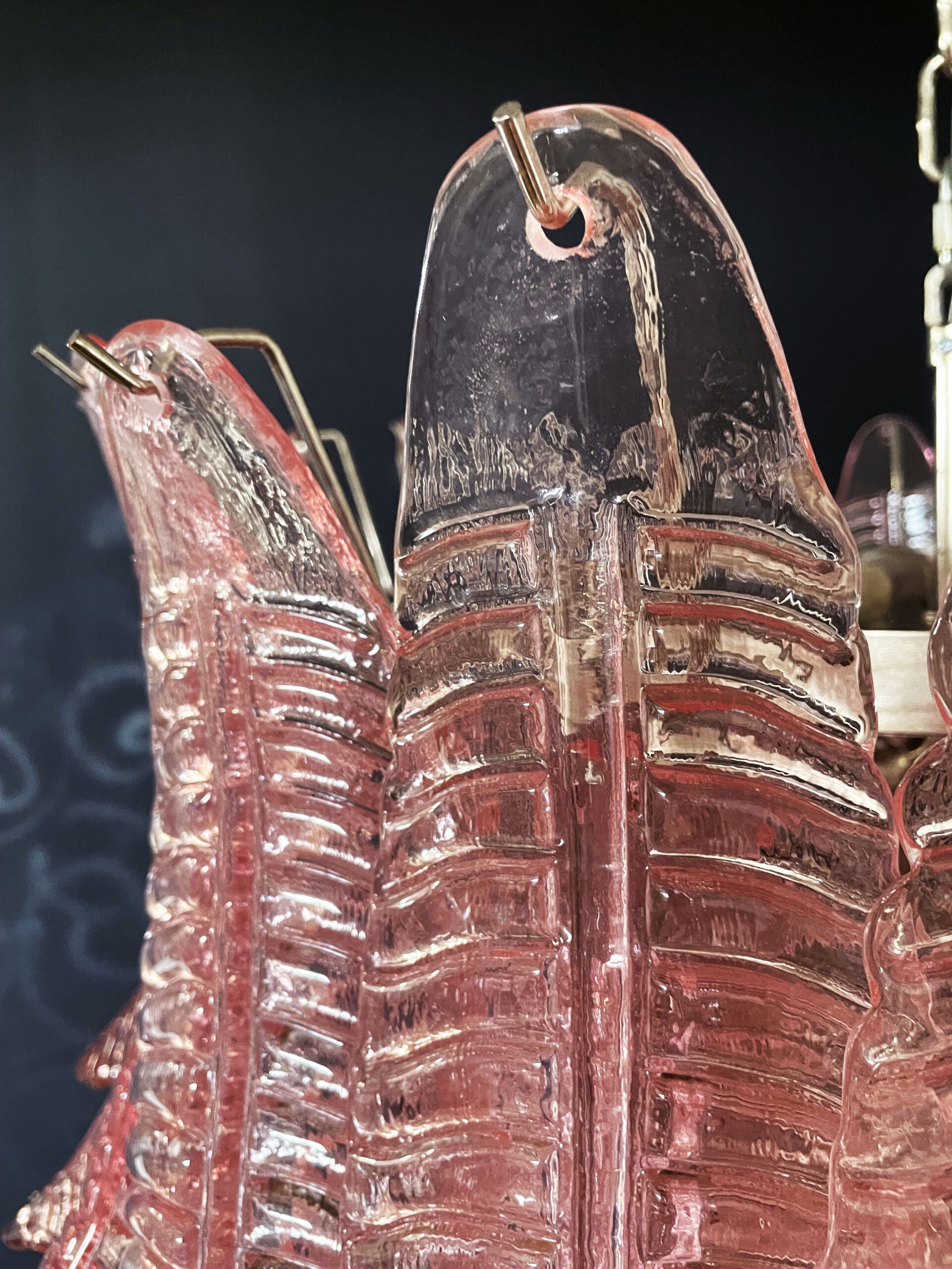 Murano Lysekrone – 75 Rosa Felciglass – detalj 8 – Murano Classics