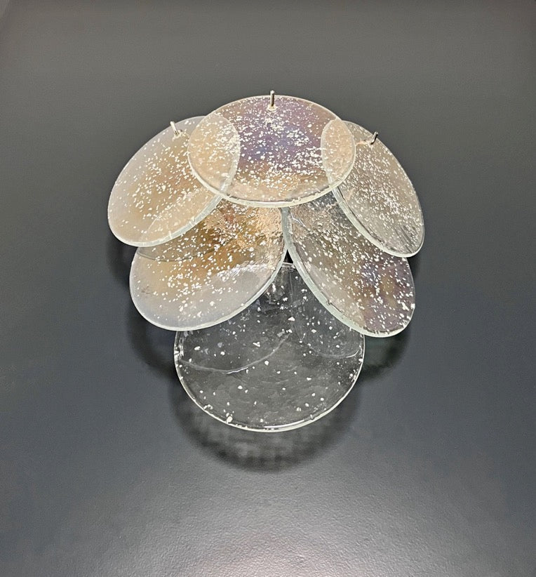 Murano Vegglampe – 6 Iris Diskglass – 2 stk – detalj 6 – Murano Classics