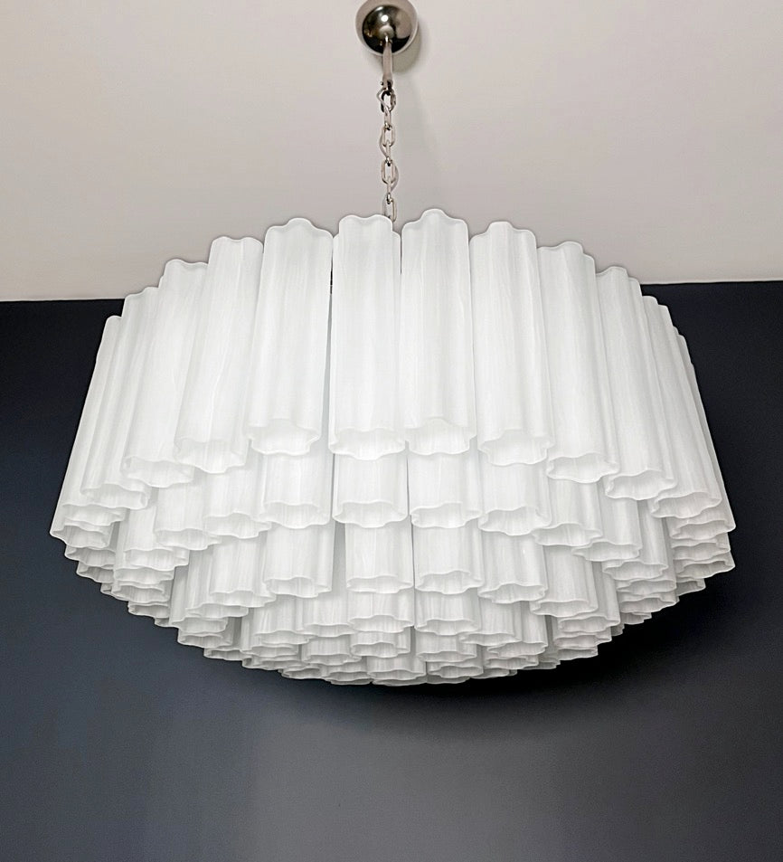 Murano Lysekrone – 101 Matte Glassrør – detalj 9 – Murano Classics