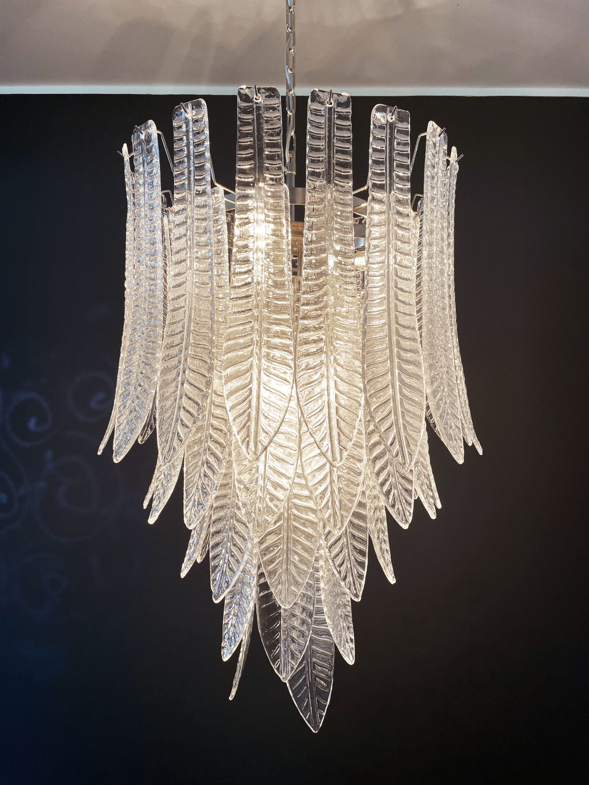 Murano Lysekrone | 52 Klare Felciglass