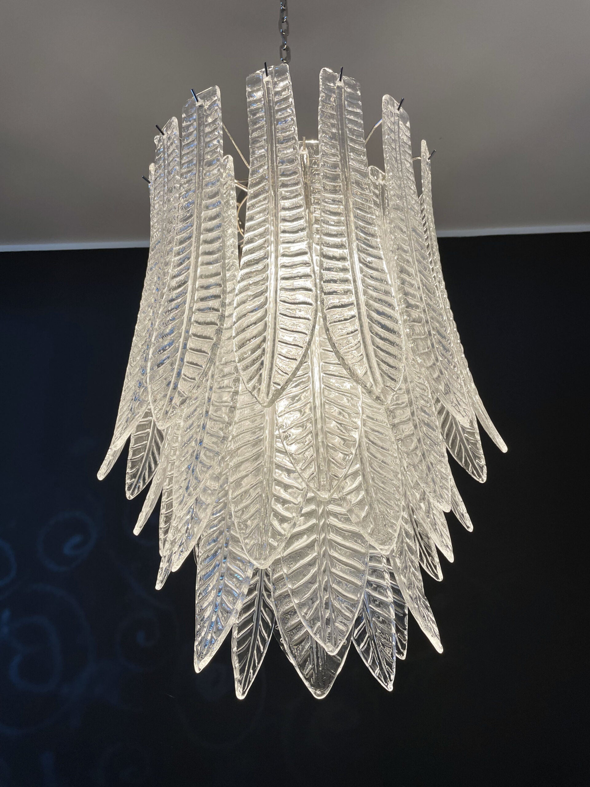 Murano Lysekrone – 41 Klare Felciglass – detalj 9 – Murano Classics