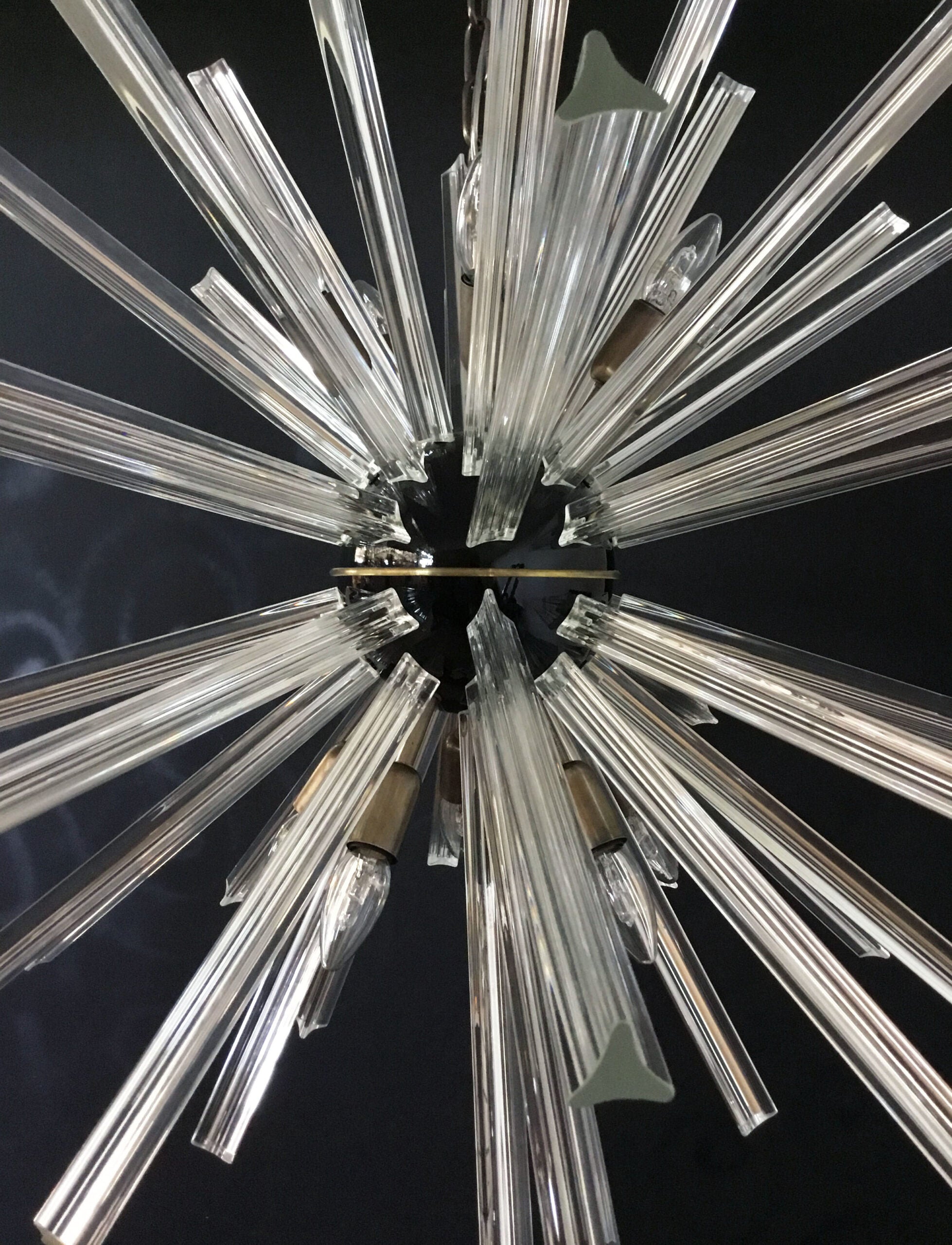 Murano Lysekrone – 50 Klare Sputnik – detalj 6 – Murano Classics