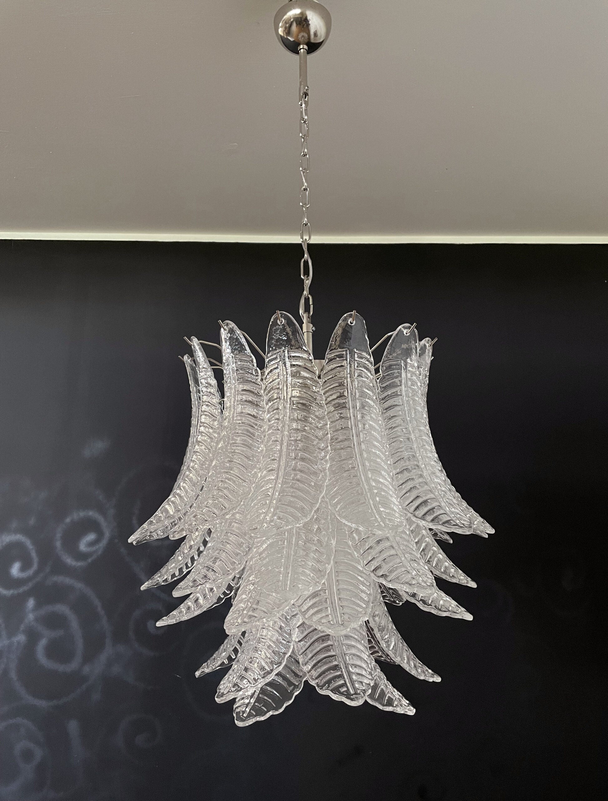 Murano Lysekrone – 41 Klare Felciglass – detalj 3 – Murano Classics