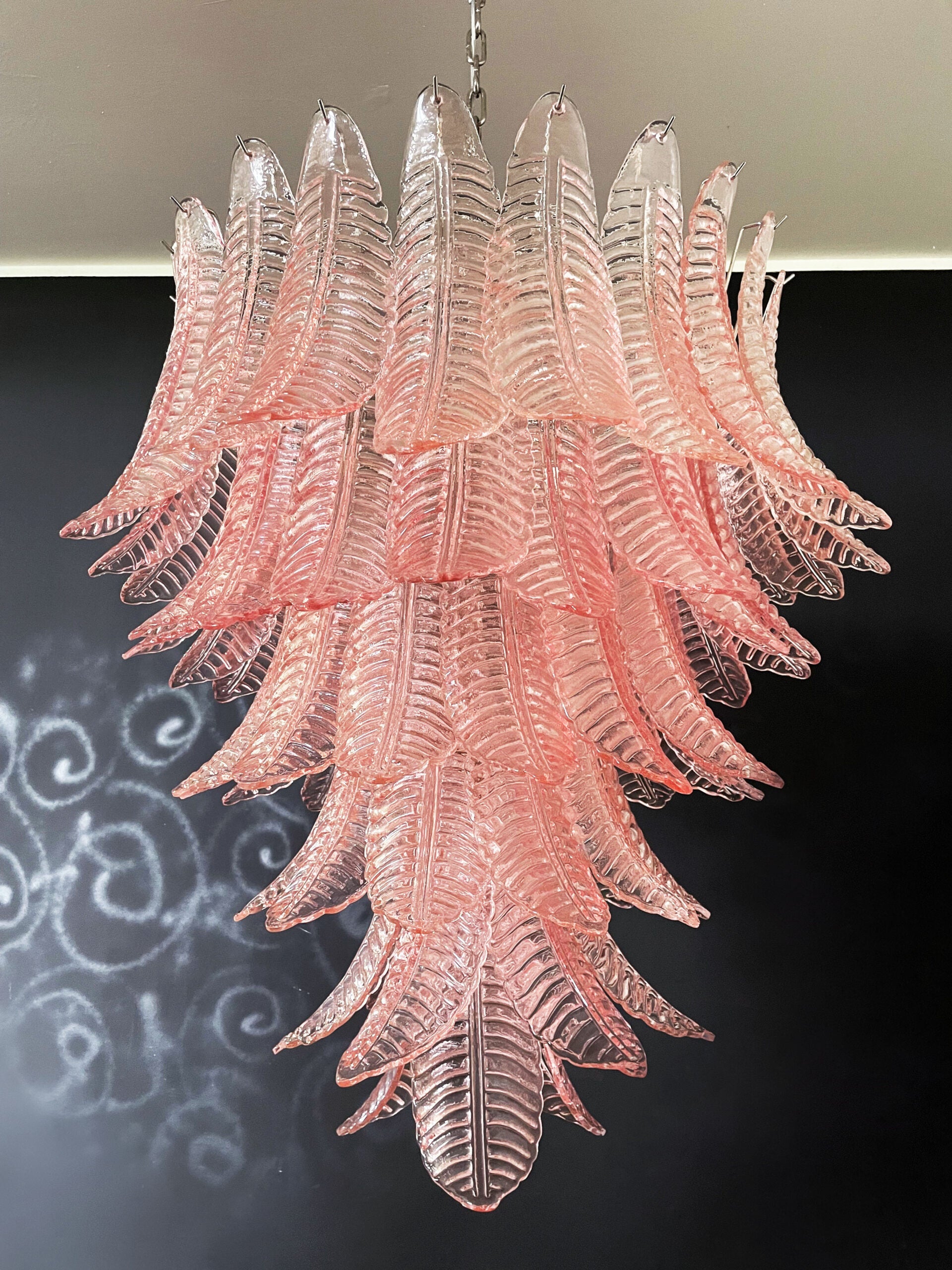 Murano Lysekrone – 75 Rosa Felciglass – detalj 10 – Murano Classics