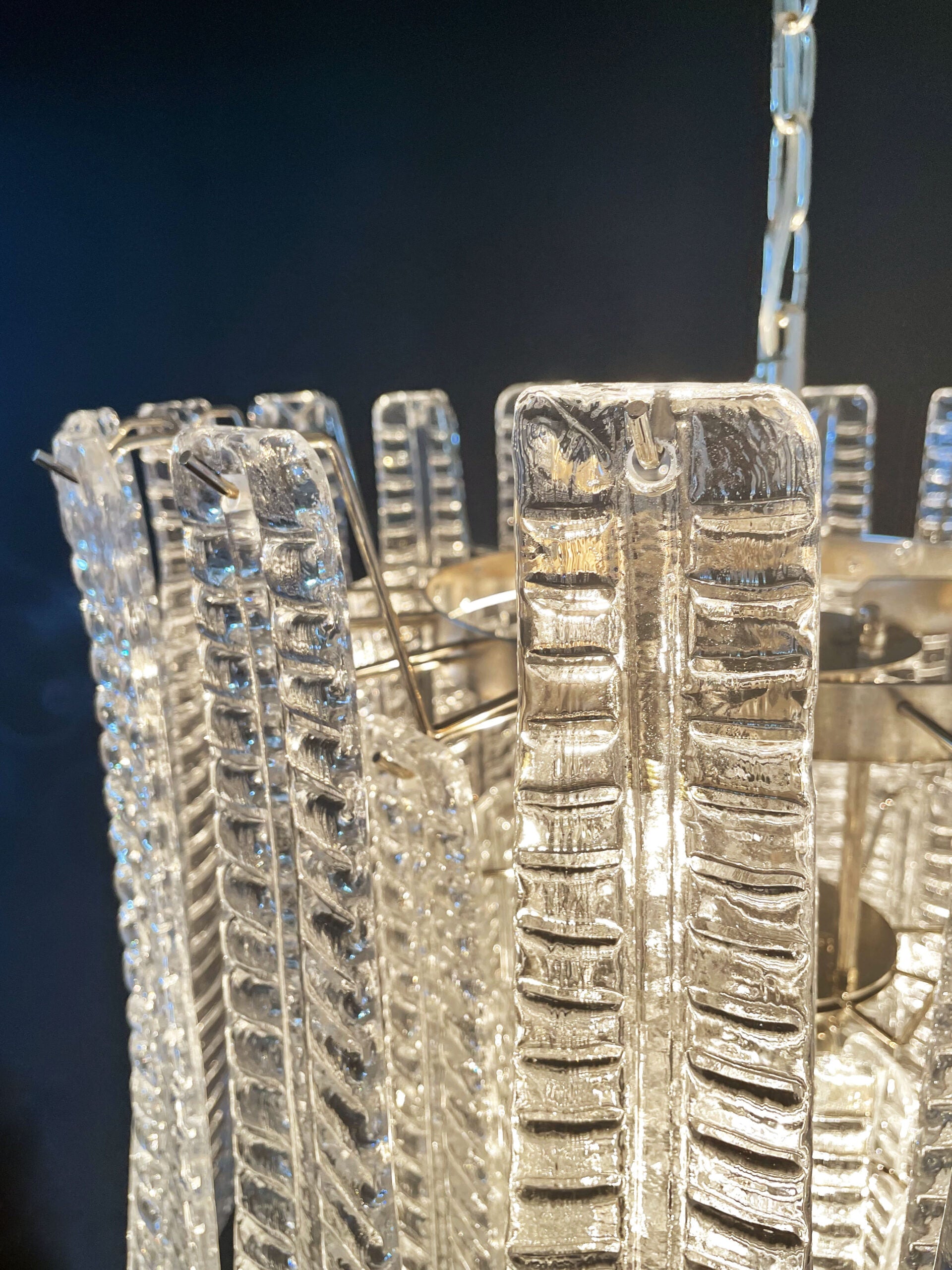 Murano Lysekrone – 52 Klare Felciglass – detalj 11 – Murano Classics