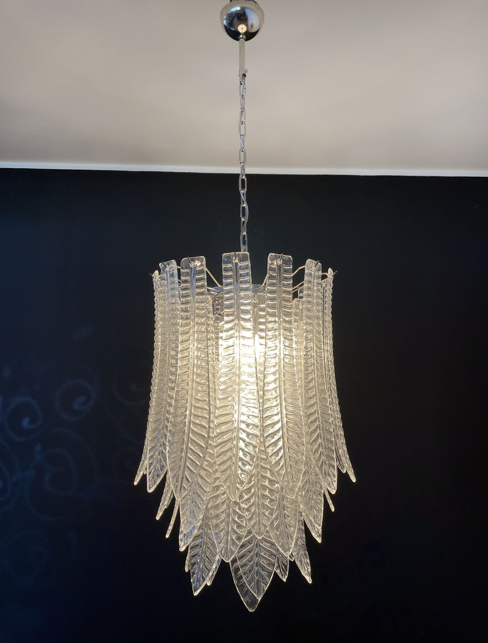 Murano Lysekrone – 41 Klare Felciglass – detalj 11 – Murano Classics