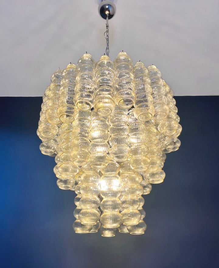 Murano Lysekrone – 48 Gule Glassrør – detalj 5 – Murano Classics