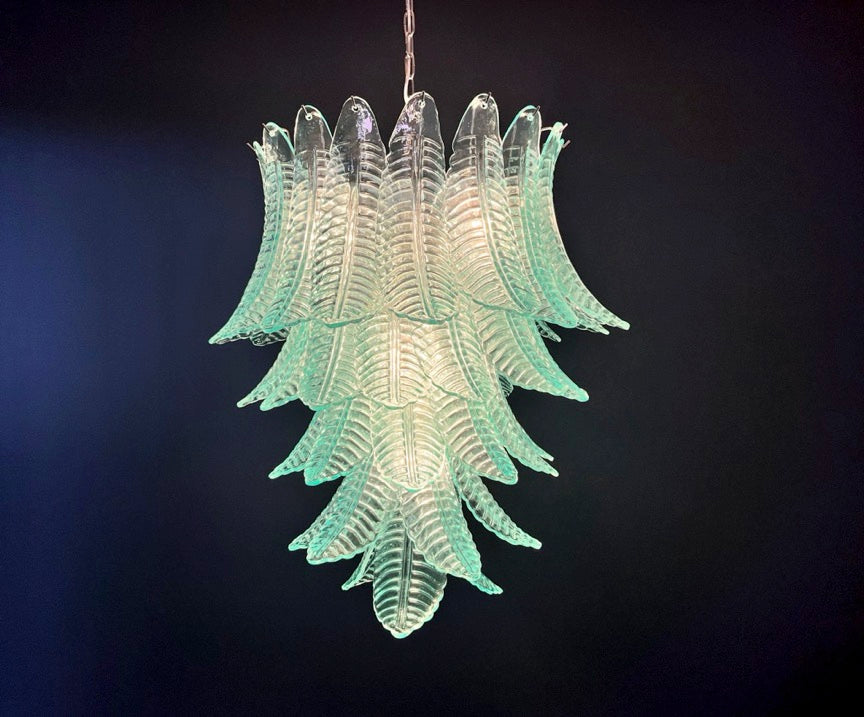 Murano Lysekrone – 52 Turkise Felciglass – detalj 9 – Murano Classics