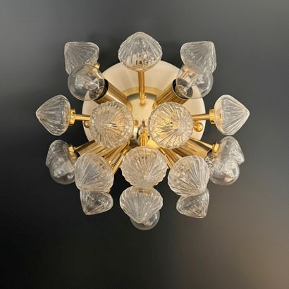 Murano Vegglampe – 16 Klare Hvite Sputnik – 2 stk – detalj 6 – Murano Classics