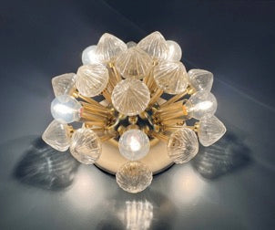 Murano Vegglampe – 16 Klare Hvite Sputnik – 2 stk – detalj 3 – Murano Classics