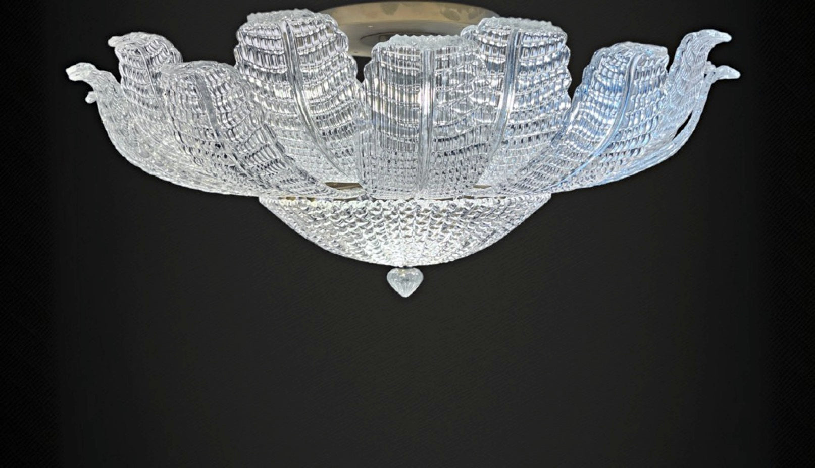 Rare Flower Ceiling Lamp – Murano Art Glass