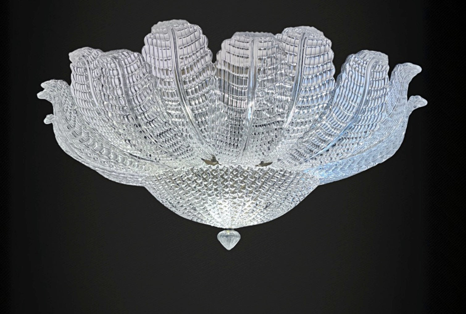 Rare Flower Ceiling Lamp – Murano Art Glass