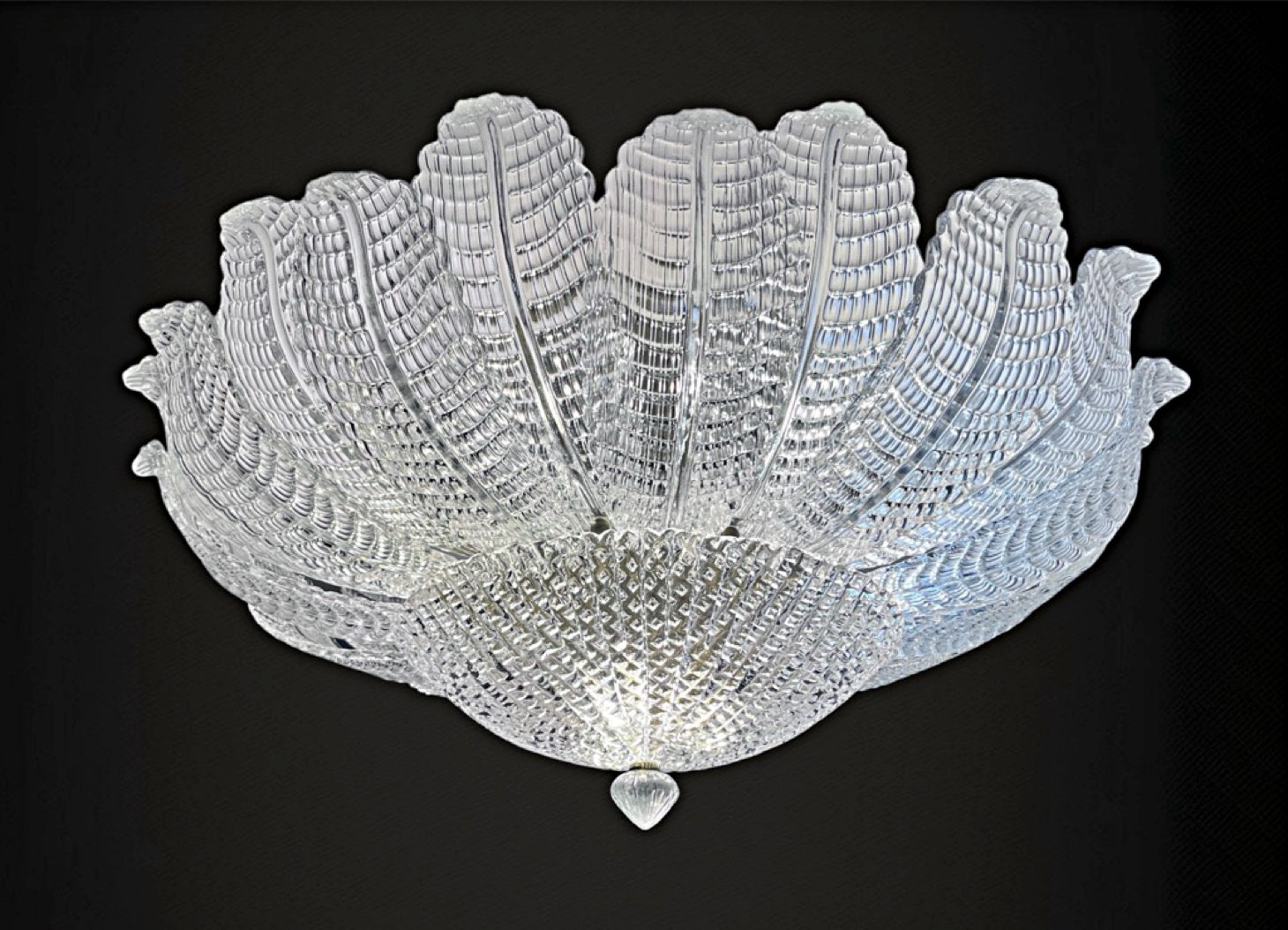 Rare Flower Ceiling Lamp – Murano Art Glass