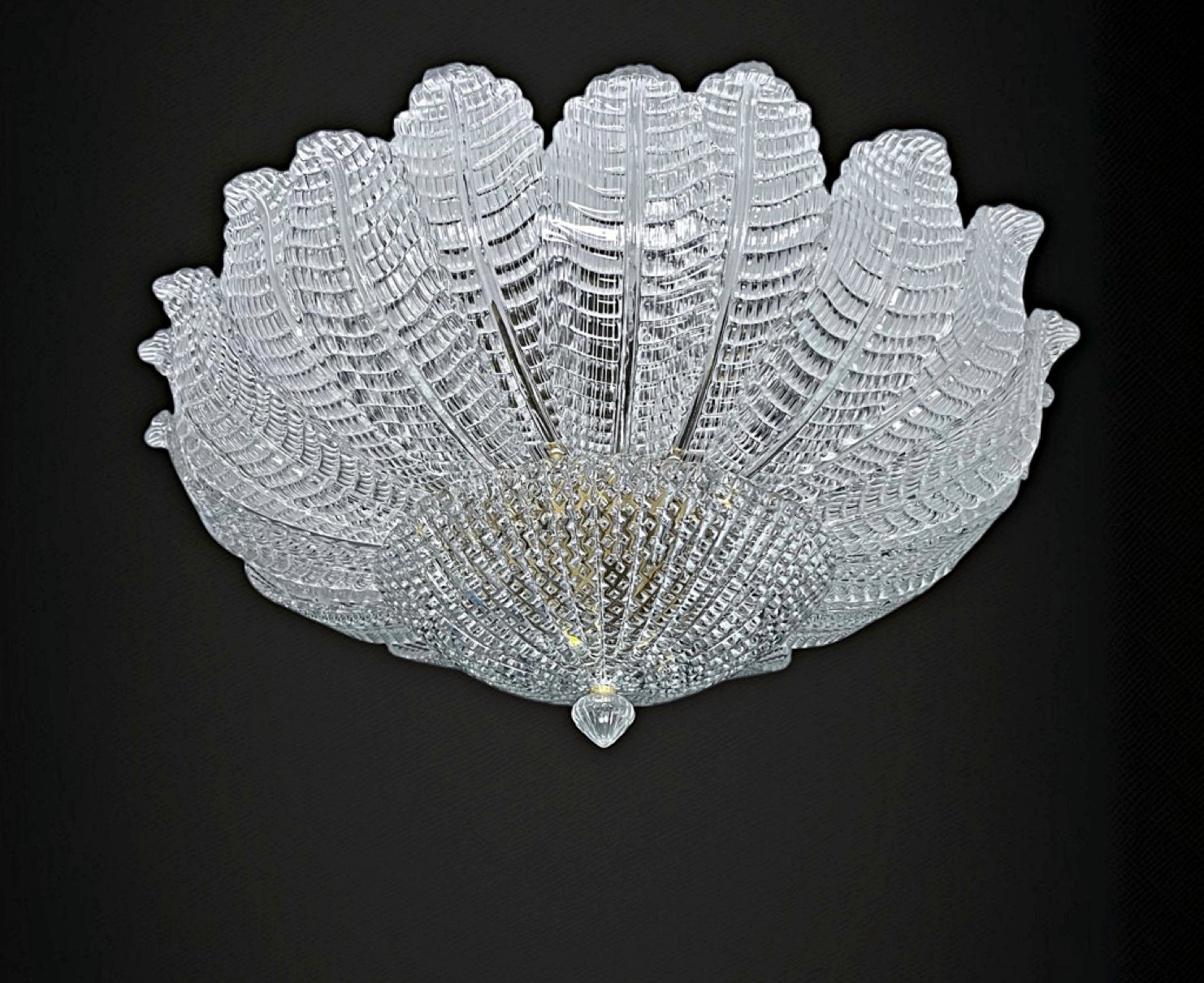 Rare Flower Ceiling Lamp – Murano Art Glass