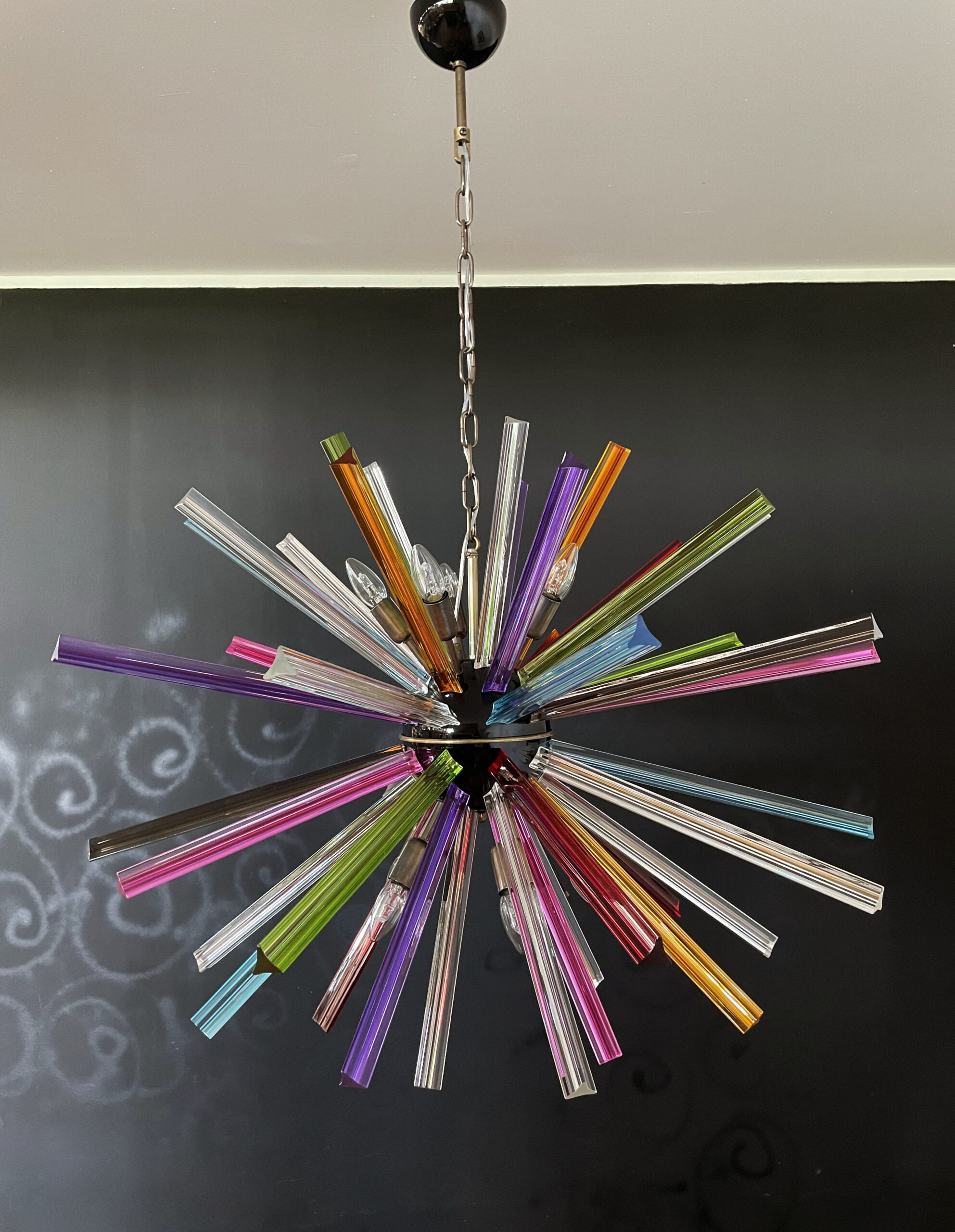 Murano Lysekrone | 50 Multifarge Sputnik