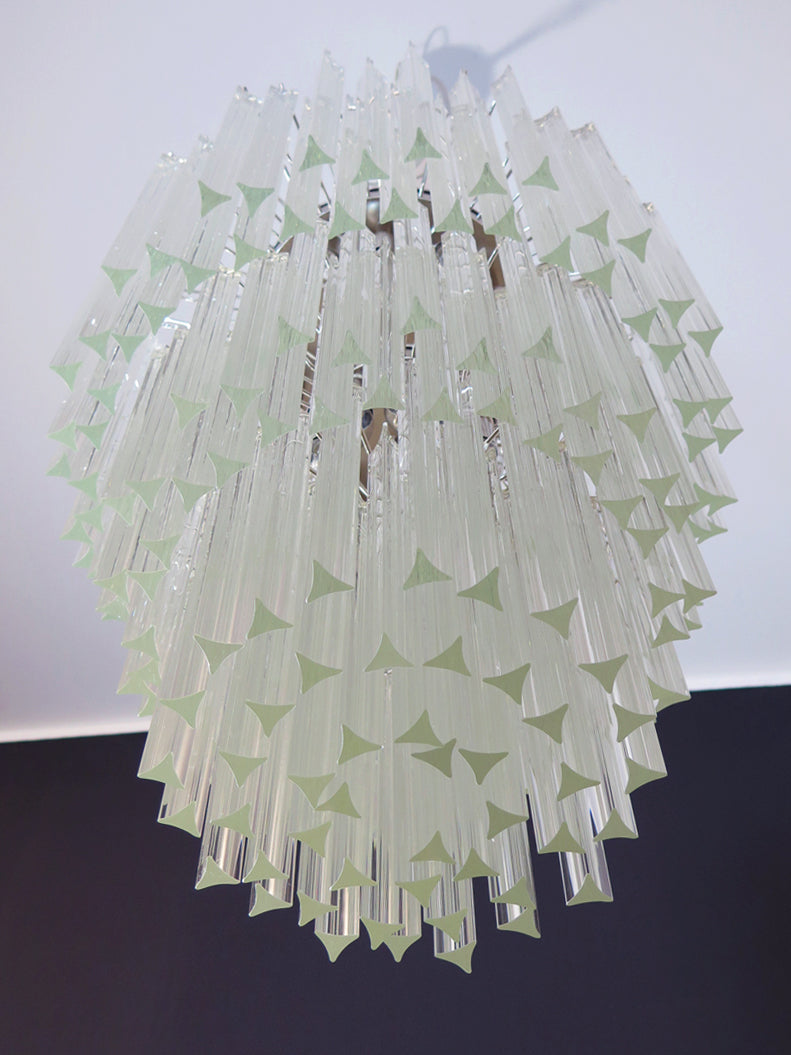 Murano Lysekrone – 187 Klare Prismeglass – detalj 3 – Murano Classics