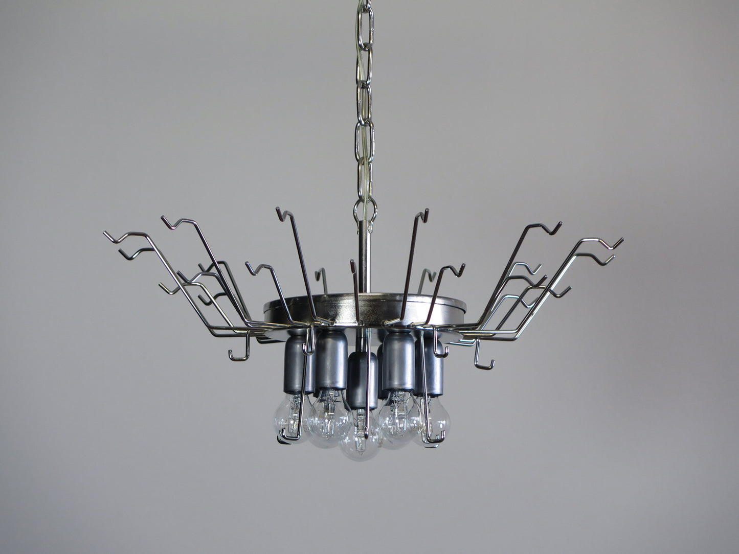 Murano Lysekrone | 36 Klare Konglebladglass