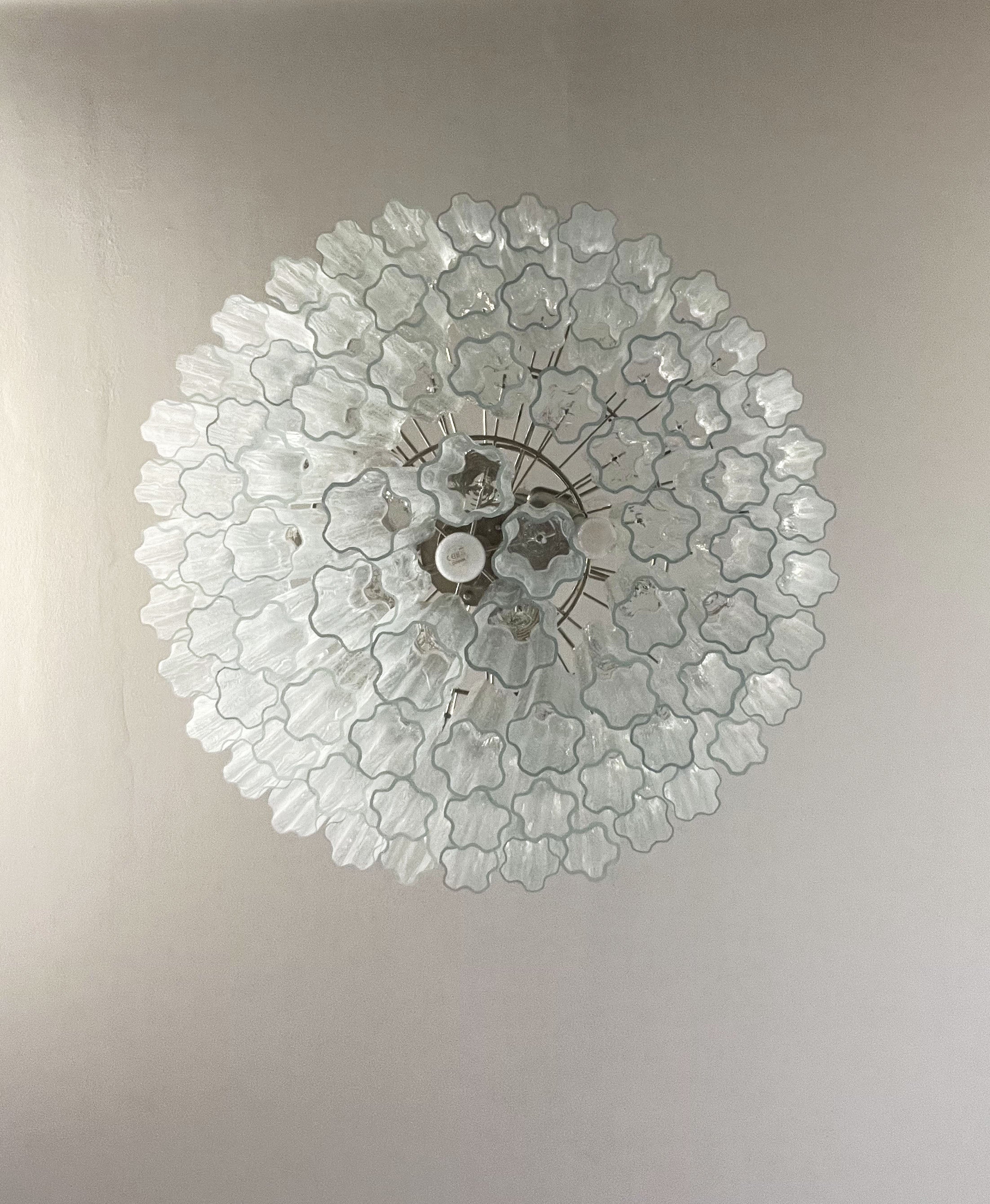Murano Lysekrone – 78 Klare Glassrør – detalj 1 – Murano Classics