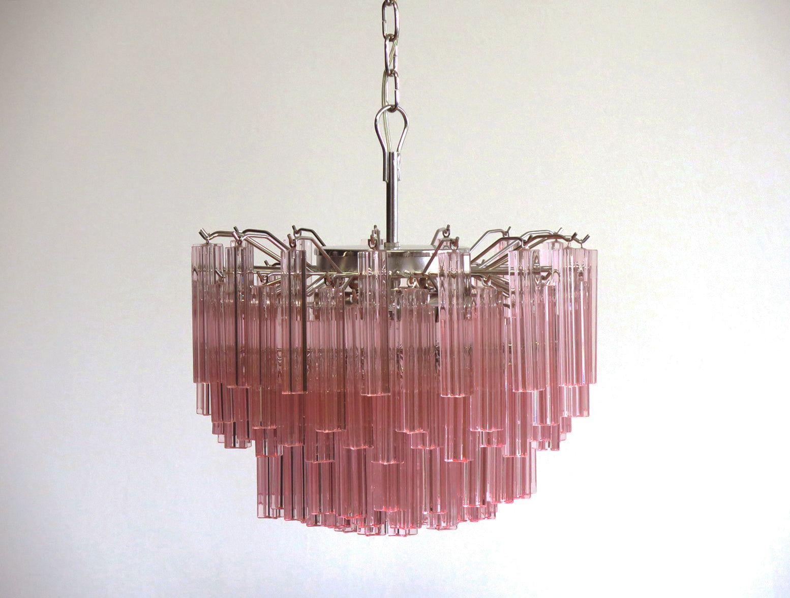 Murano Lysekrone – 107 Rosa Prismeglass – Murano Classics