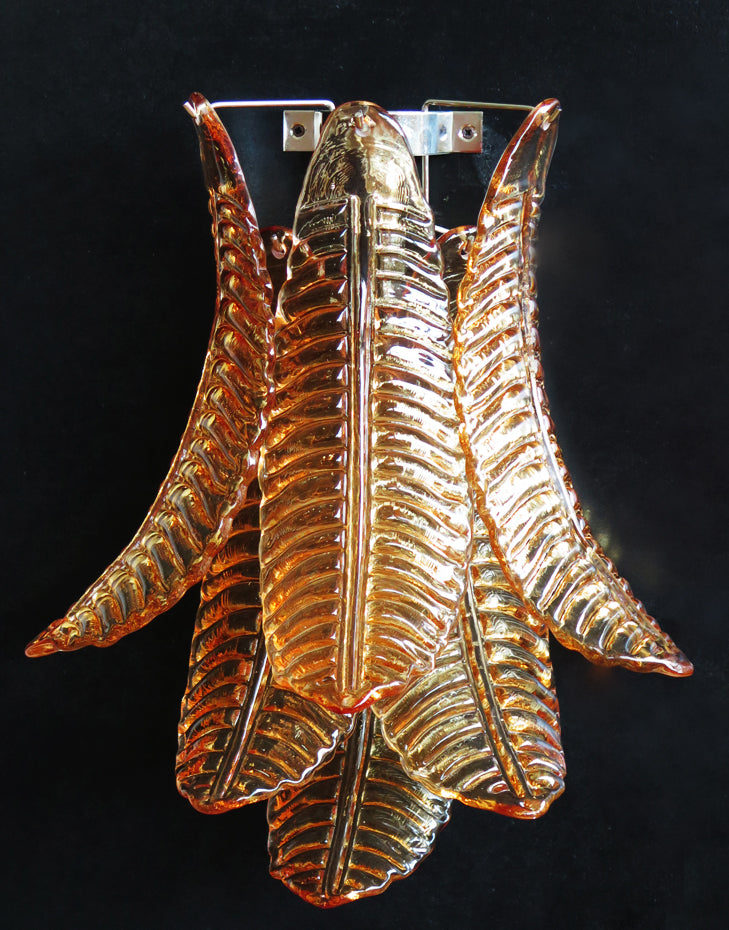 Murano Vegglampe – 6 Gule Felciglass – 2 stk – detalj 9 – Murano Classics