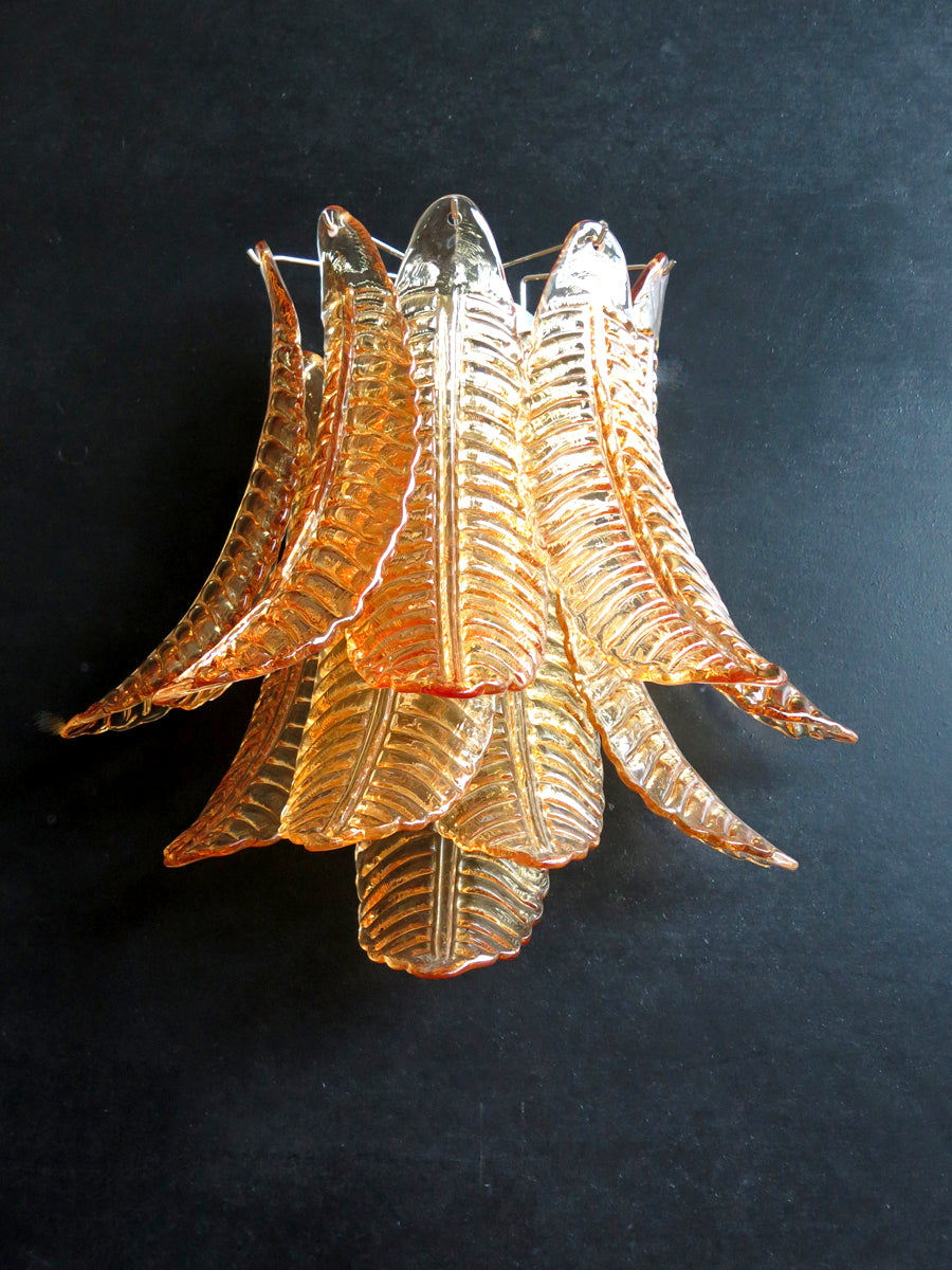 Murano Vegglampe – 10 Gule Felciglass – 2 stk – Murano Classics