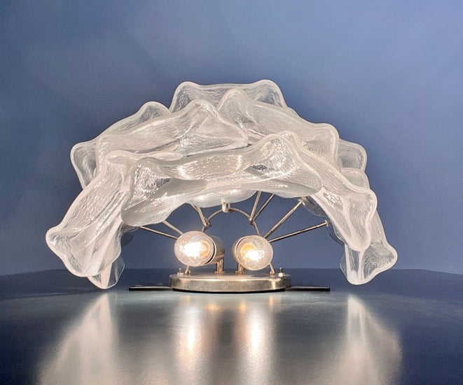 Murano Vegglampe – 10 Hvite Crostoliglass – 2 stk – detalj 3 – Murano Classics