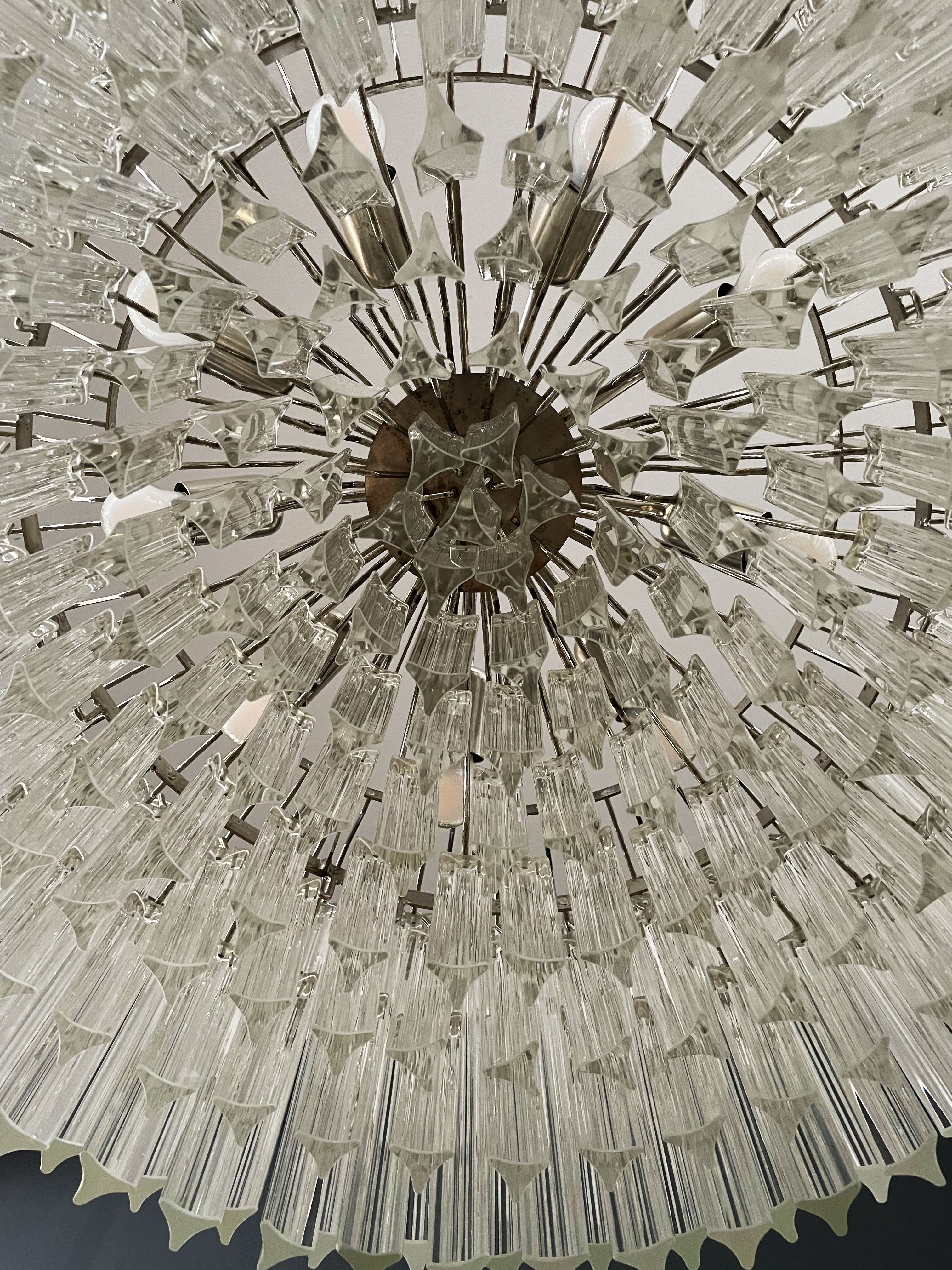 Murano Lysekrone – 265 Klare Prismeglass – detalj 5 – Murano Classics