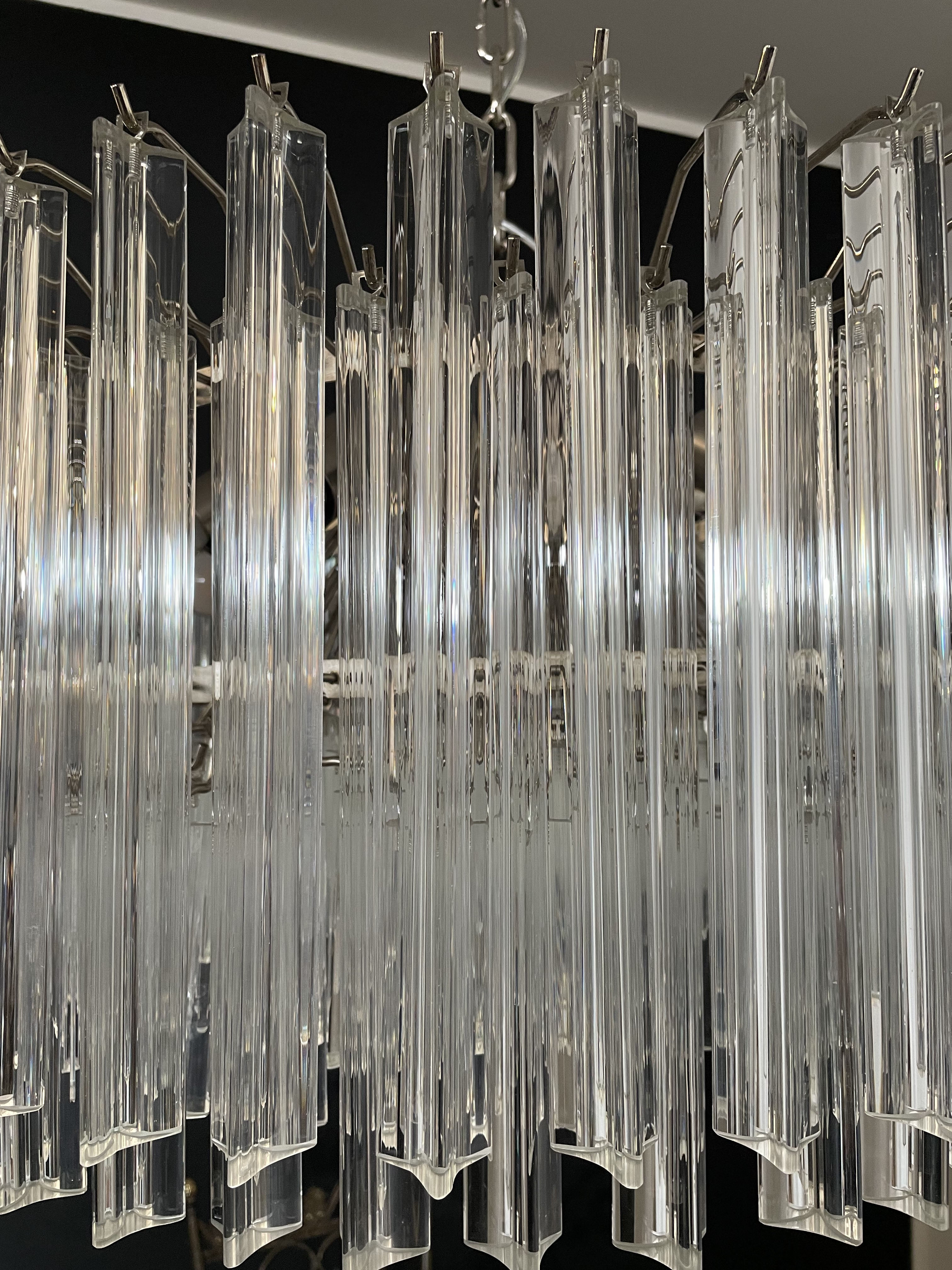 Murano Lysekrone – 265 Klare Prismeglass – detalj 3 – Murano Classics