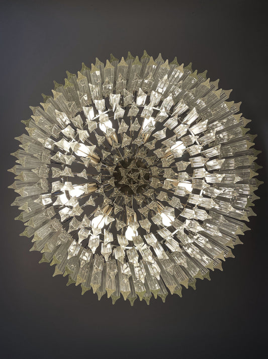 Murano Lysekrone | 265 Klare Prismeglass