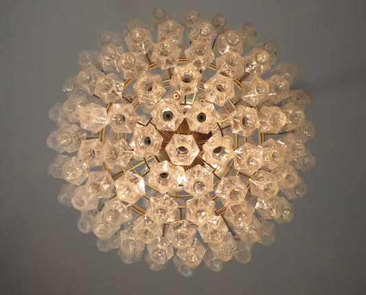 Murano Lysekrone | 140 Irisklare Poliedriglass