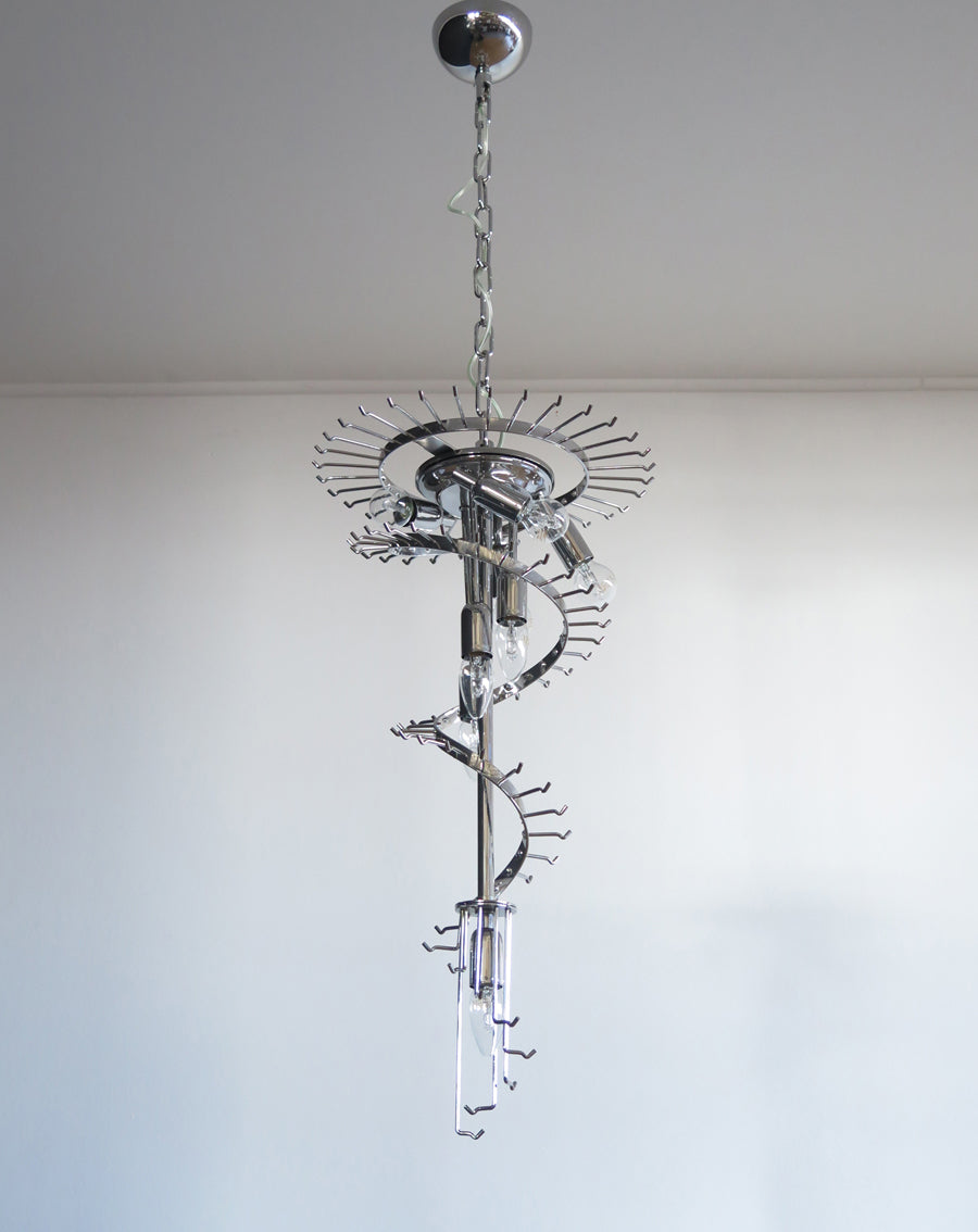 Murano Lysekrone – 86 Multifargede Prismeglass – detalj 3 – Murano Classics