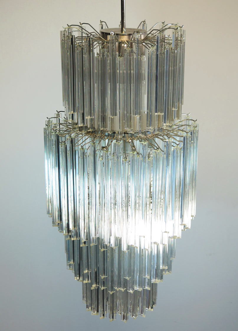 Murano Lysekrone – 242 Klare Prismeglass – detalj 3 – Murano Classics