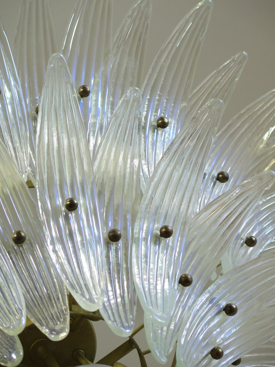 Murano Lysekrone – 58 Irisklare Palmeglass – detalj 6 – Murano Classics