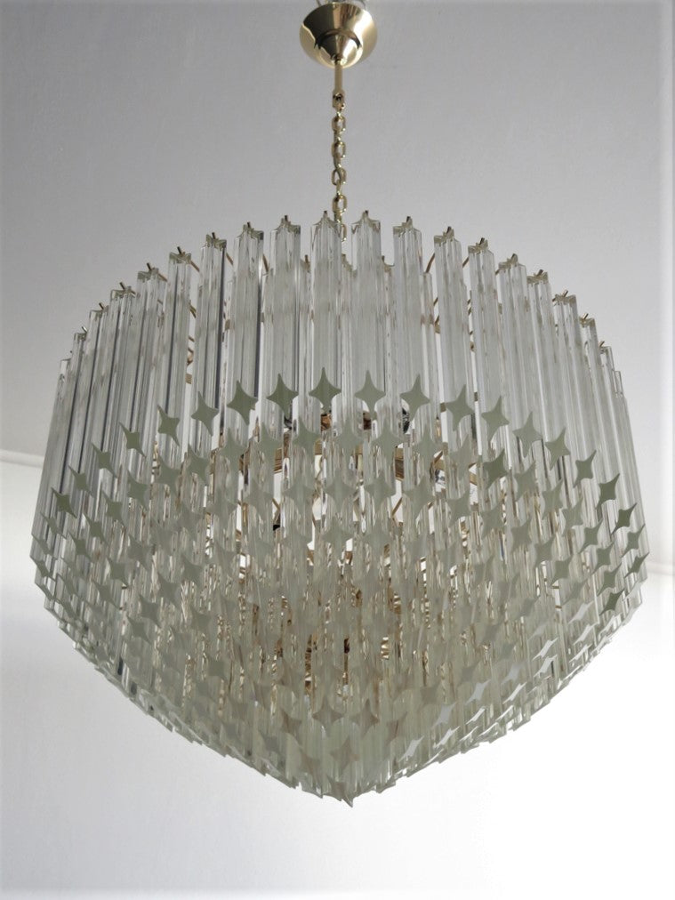 Murano Lysekrone – 265 Klare Prismeglass – detalj 8 – Murano Classics