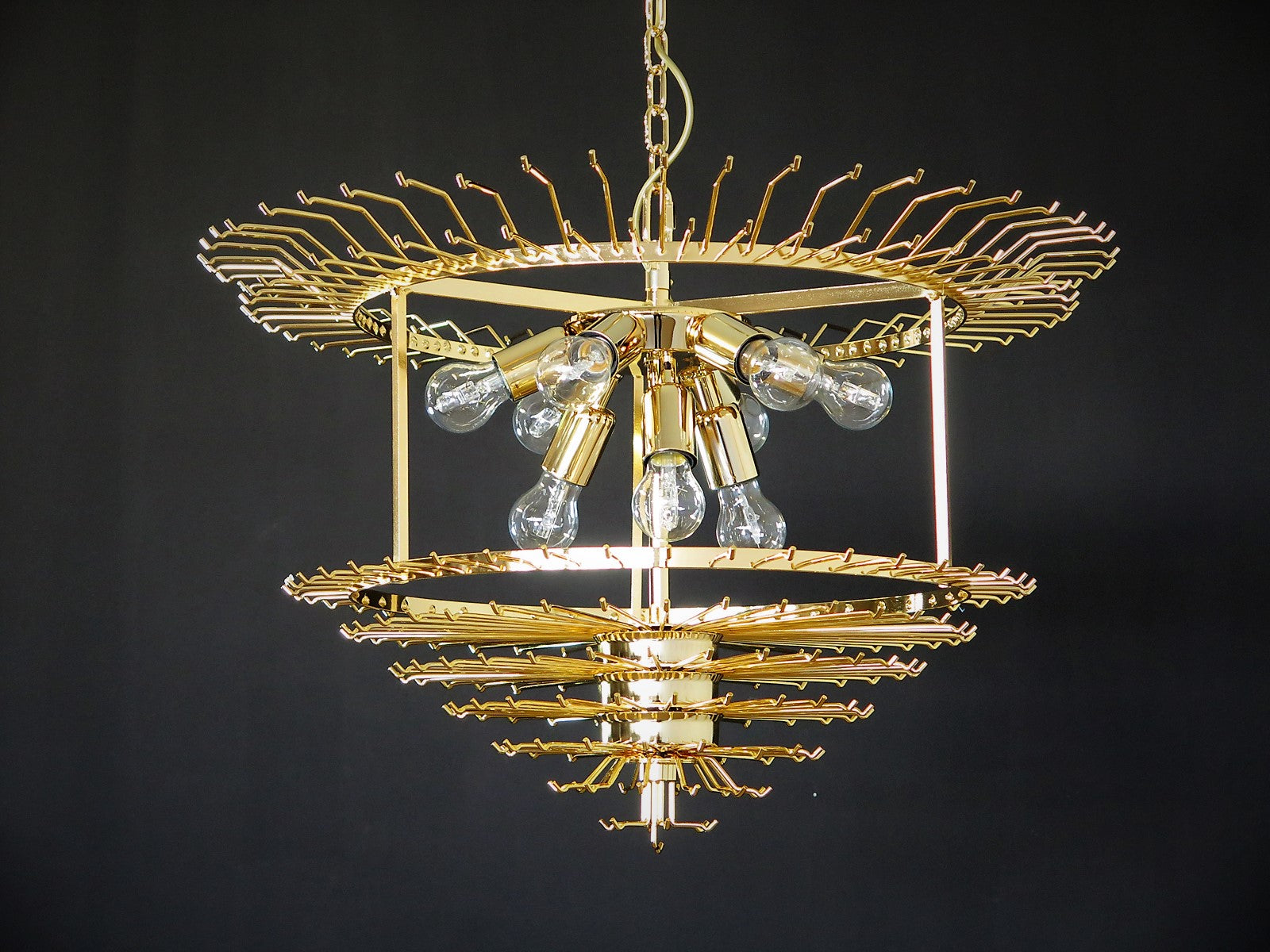 Murano Lysekrone – 265 Klare Prismeglass – detalj 3 – Murano Classics