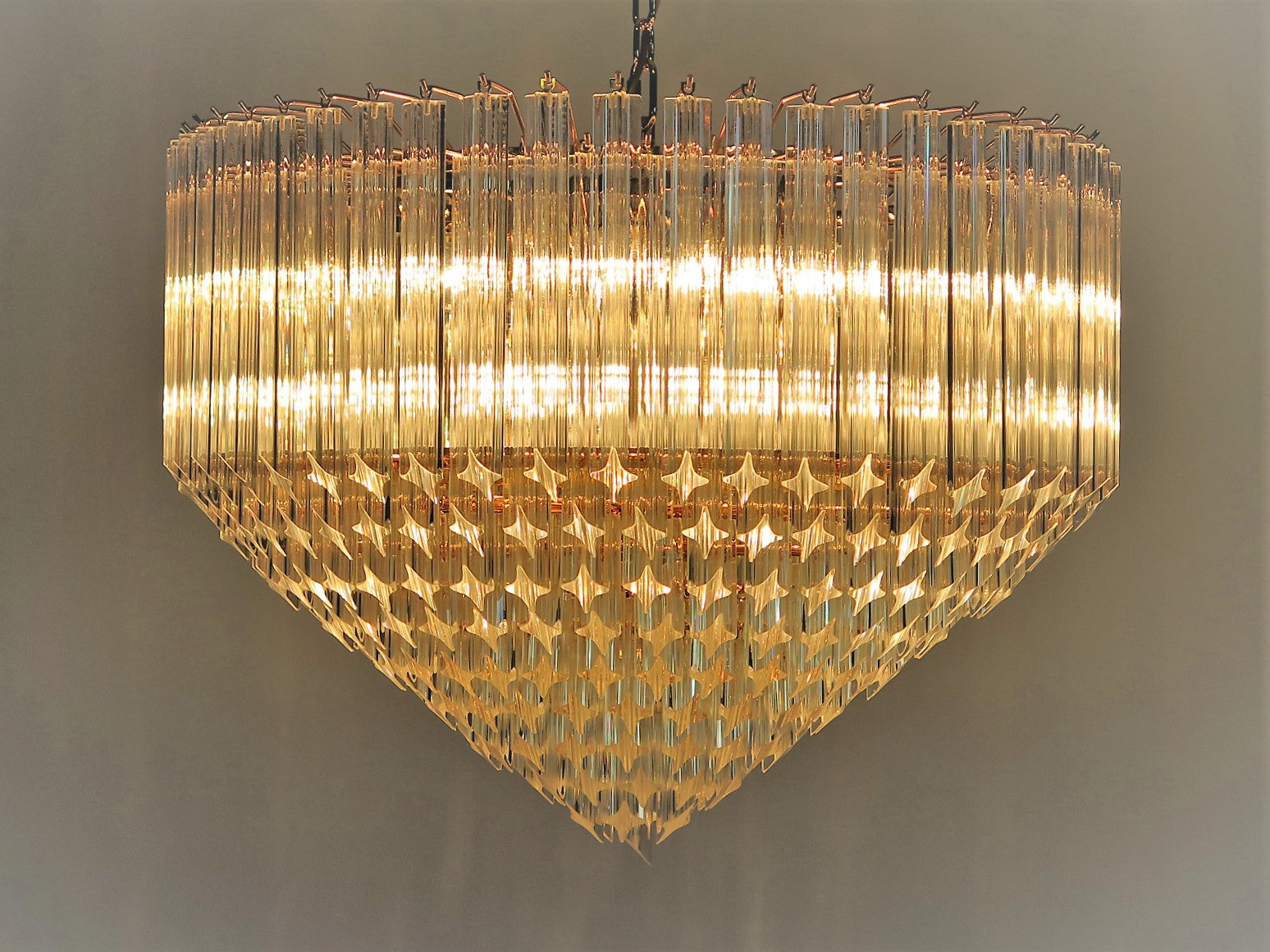 Murano Lysekrone – 265 Klare Prismeglass – detalj 6 – Murano Classics